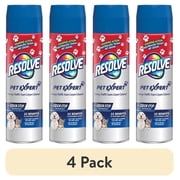 4 pack Resolve Pet High Traffic Carpet Stain Cleaner Solution and Odor Remover Foam, 22oz