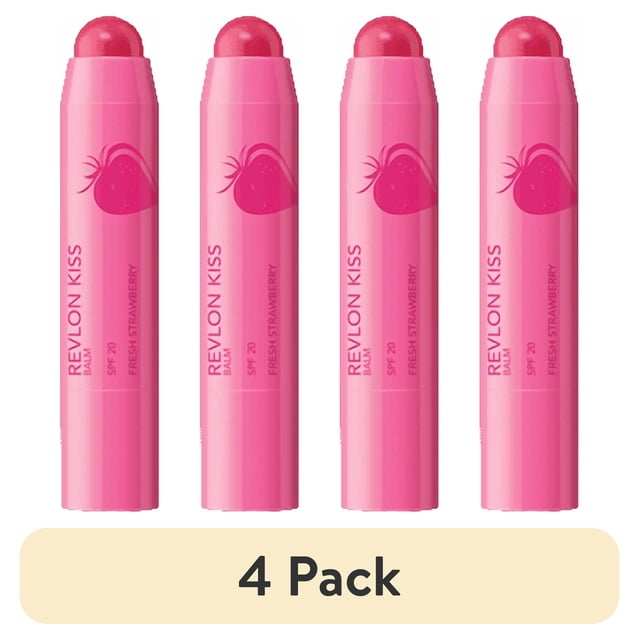 Lip Pointing (4 pack) Revlon Kiss Lip Balm Crayon, Hydrating Lip Moisturizer Infused ...