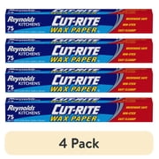 (4 pack) Reynolds Cut-Rite Wax Paper, 75 Square Feet