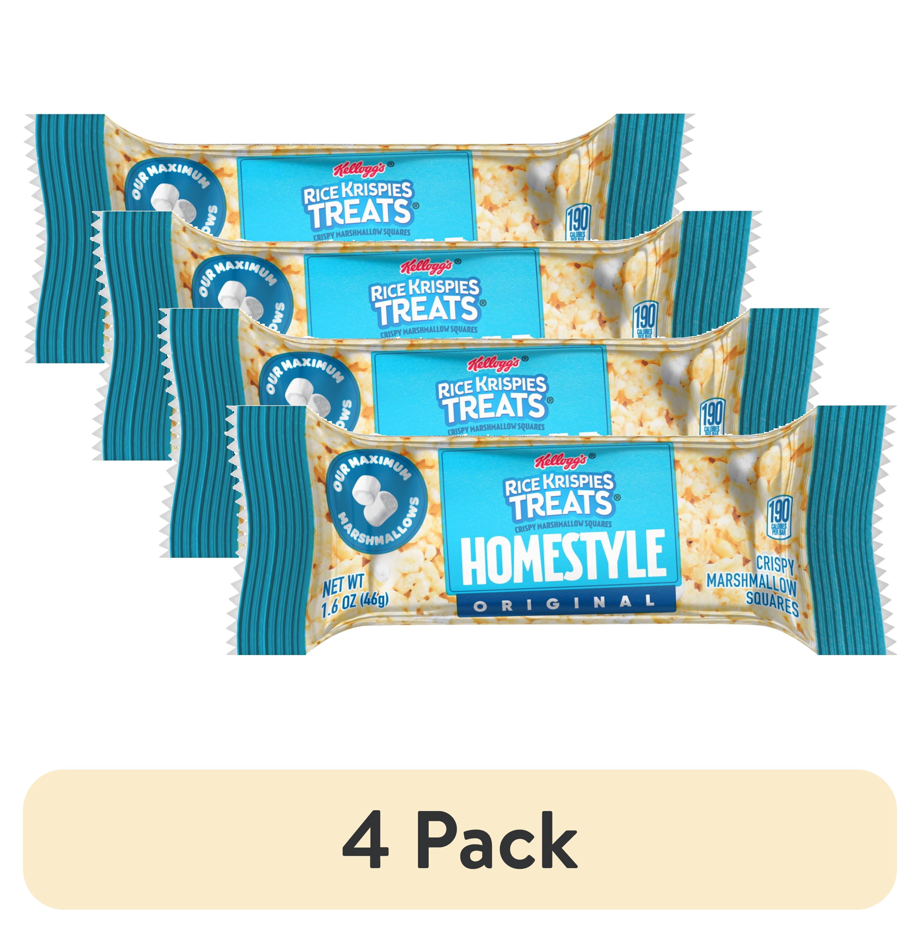 (4 pack) Rice Krispies Treats Homestyle Original Chewy Crispy ...