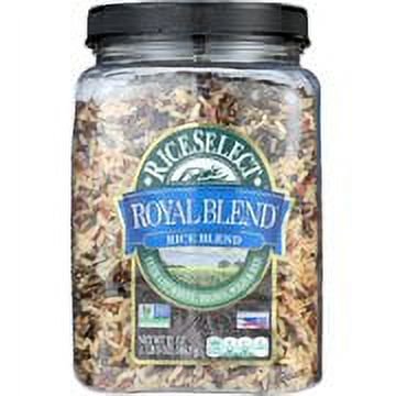(4 pack) RiceSelect Royal Blend Rice, Texmati Rice Blend, 21 oz Jar