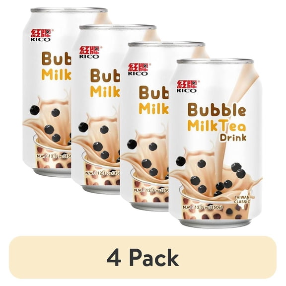 (4 pack) Rico Bubble Milk Tea Drink