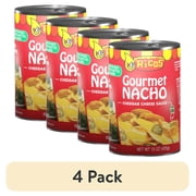 (4 pack) Ricos Gourmet Nacho Cheddar Cheese Sauce, 15 oz Can, Shelf-Stable, Ready to Heat and Serve