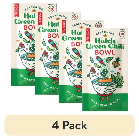 (4 pack) Hatch Green Chili Bowl Seasoning - Pack of 8