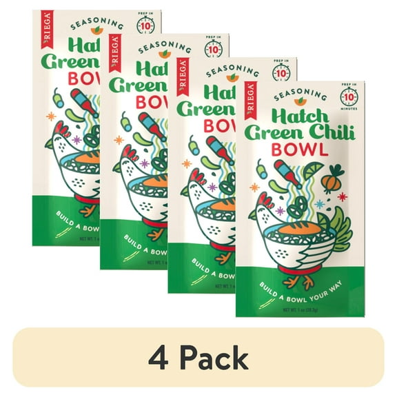 (4 pack) Hatch Green Chili Bowl Seasoning - Pack of 8