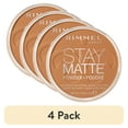thumbnail image 1 of (4 pack) Rimmel London Stay Matte Pressed Powder, Toffee, 0.49 oz, 1 of 8