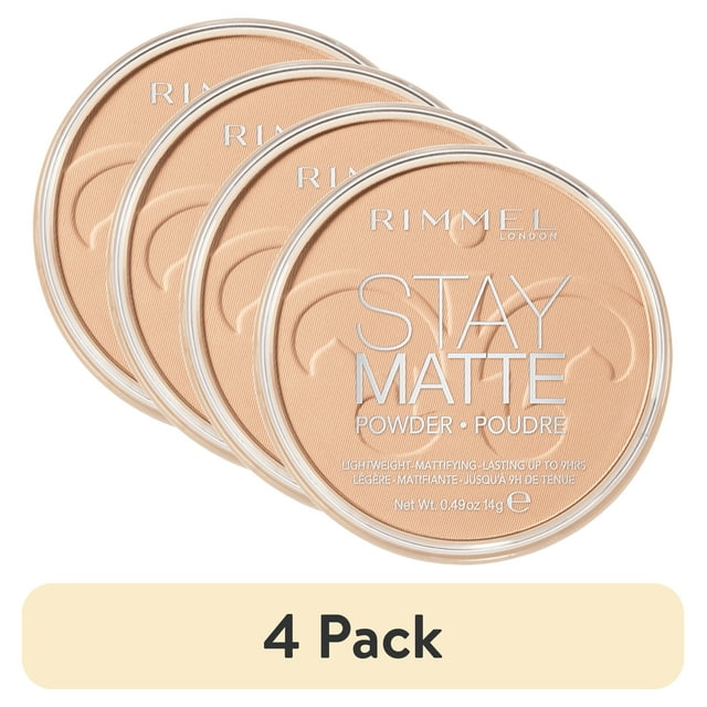 (4 pack) Rimmel Stay Matte Pressed Powder, Sandstorm