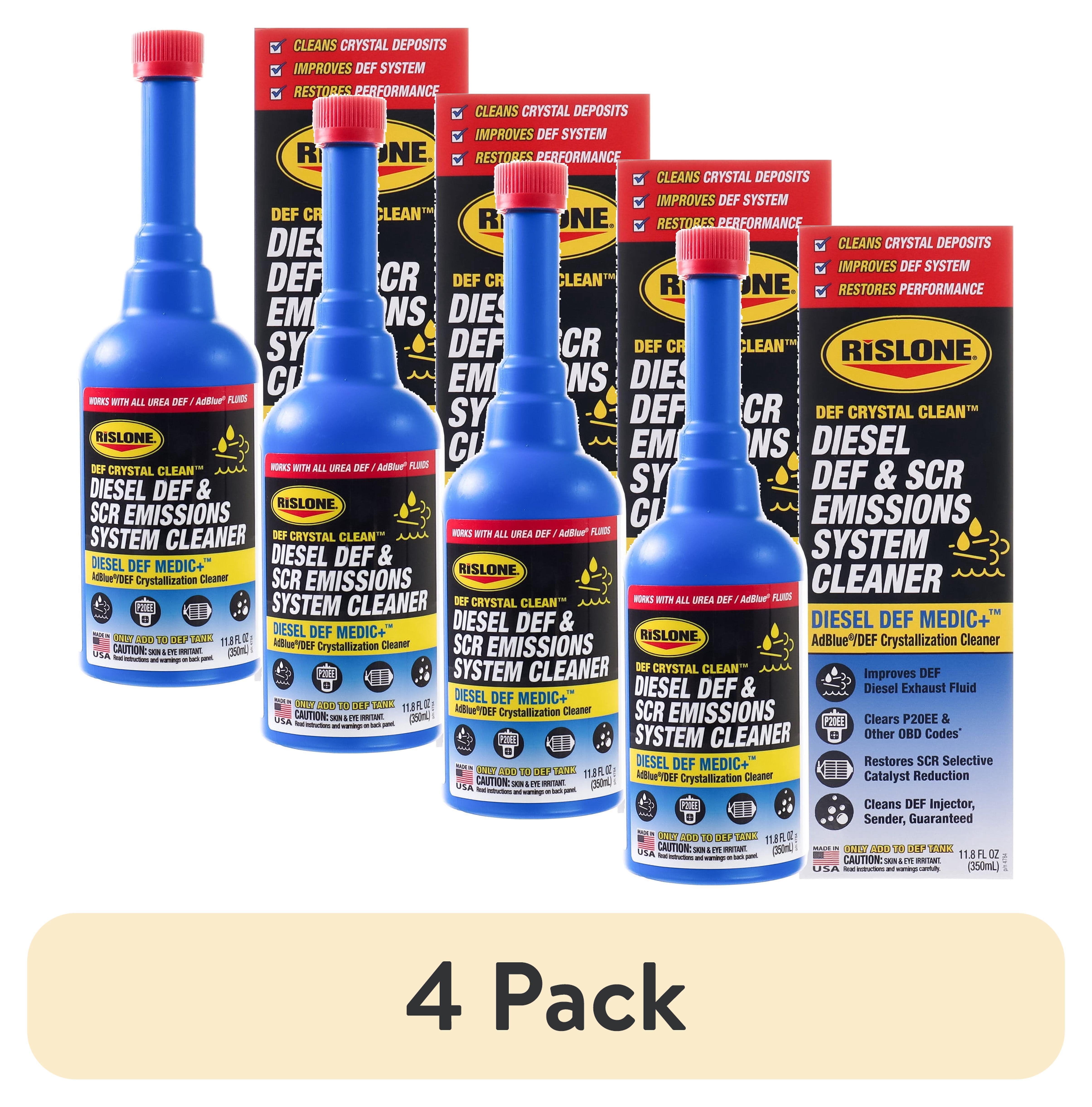 6 pack) Rislone DEF Crystal Clean Diesel DEF & SCR Emissions