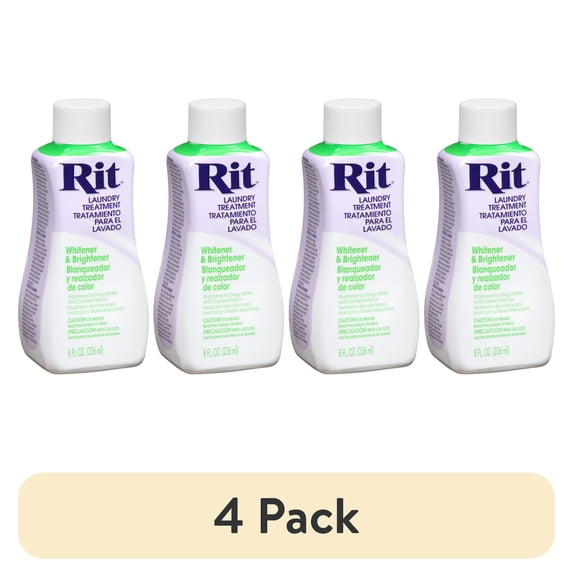 (4 pack) Rit Liquid Fabric Whitener, 8 Oz