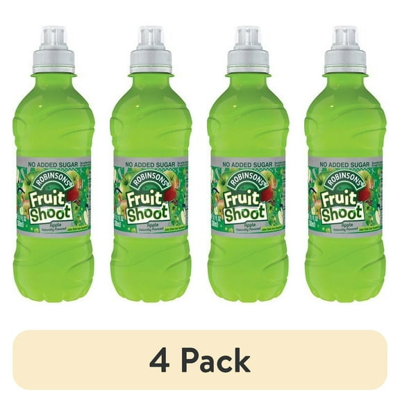 (4 pack) Robinsons Fruit Shoot Apple No Added Sugar Juice Drink, 10.1 fl oz Bottle