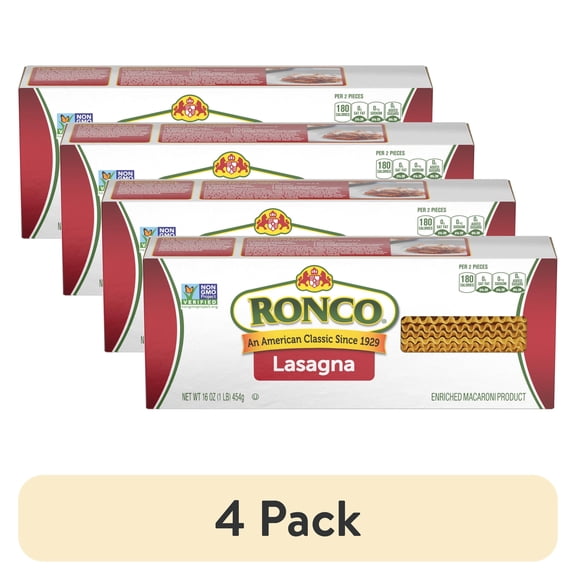 (4 pack) Ronco 16 ounce Lasagna