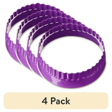 (4 pack) Round Double-Sided Stainless Steel Cookie Cutter, by Way To Celebrate