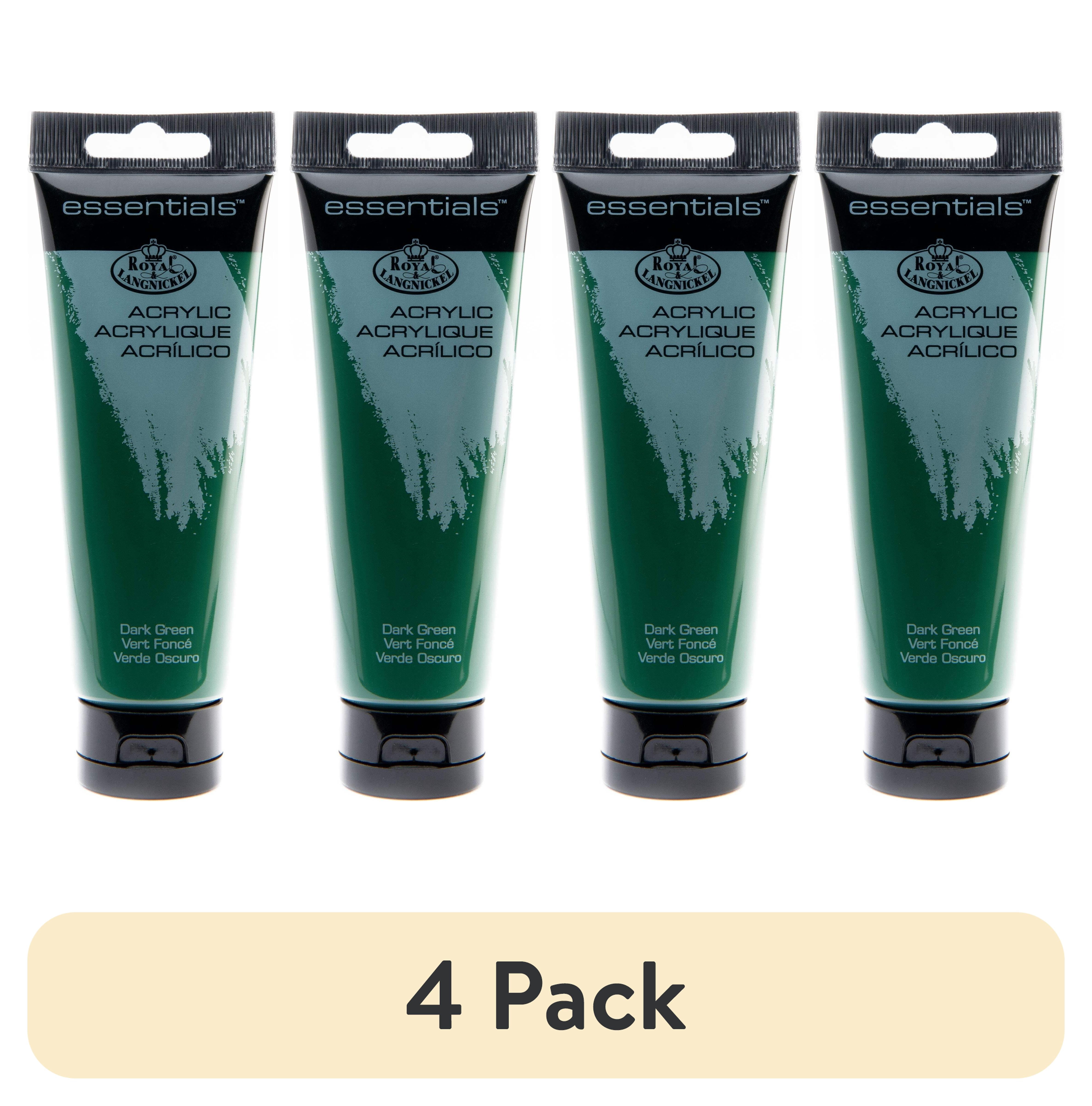 (4 pack) Royal & Langnickel Essentials 120ml Dark Green Artist Acrylic Paint