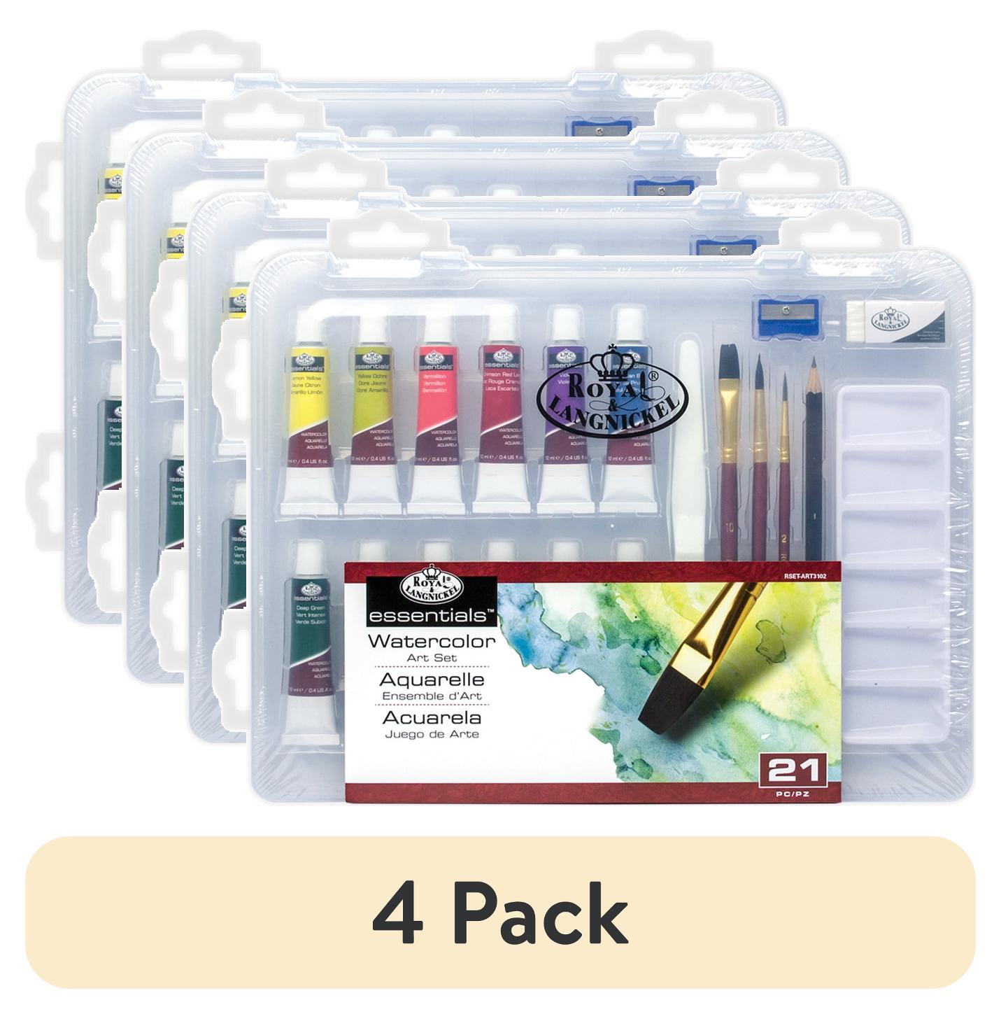 (4 pack) Royal & Langnickel Watercolor Small Clear Art Set - 21pc