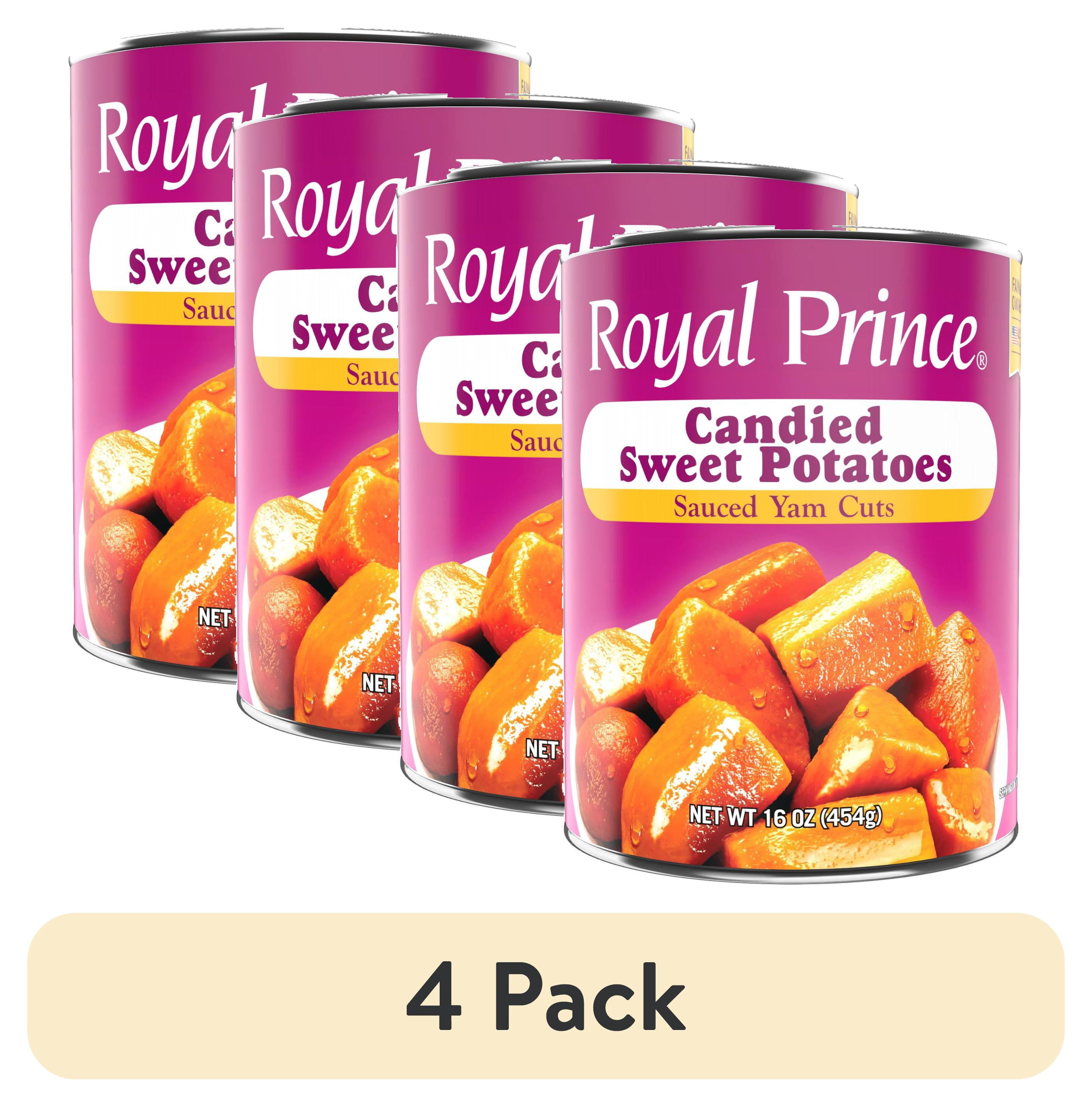 (4 pack) Royal Prince Canned Candied Yams, 15.5 oz, Can
