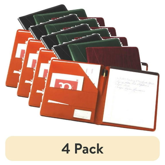 (4 pack) Royce Leather 749-GREEN-8 Padfolio - Green