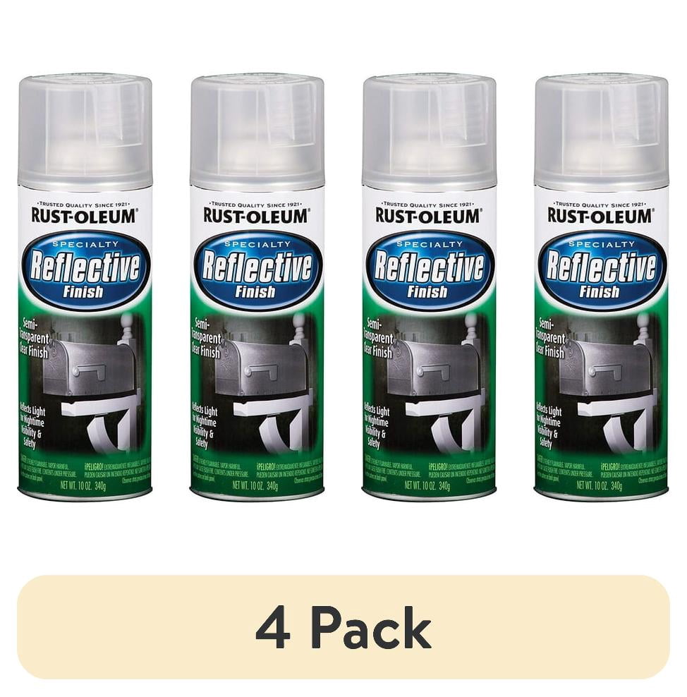 3 pack) Rust-Oleum 214944 Specialty Reflective Spray, 10 oz, Clear