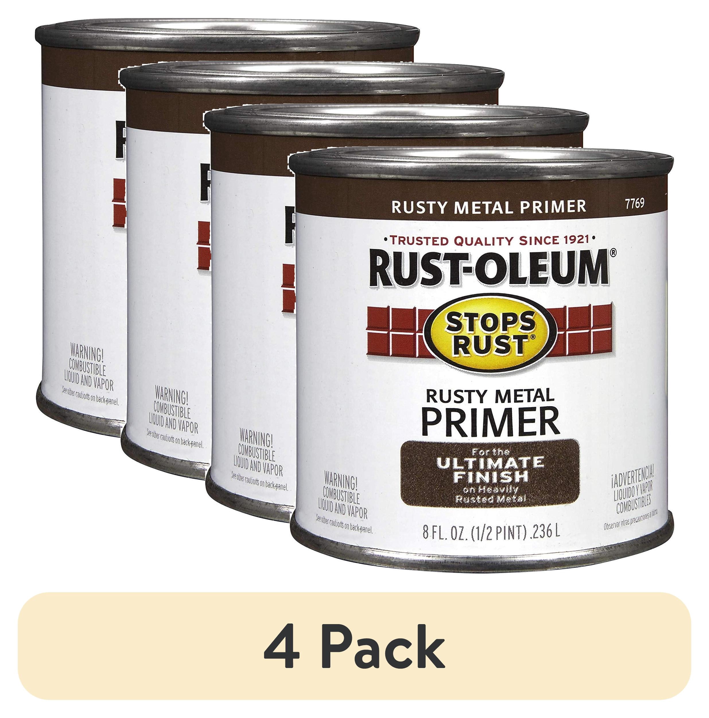 (4 pack) Rust-Oleum High Performance Rusty Metal Paint Primer - Walmart.com