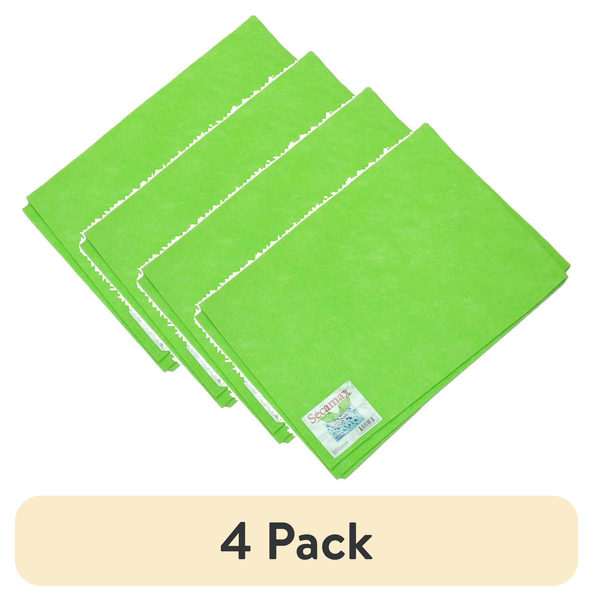 (4 pack) Secamax Green Shammy Multipurpose Cleaning Cloth