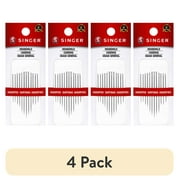 (4 pack) SINGER Assorted Steel Household Hand-Sewing Needles, Assorted Sizes, 12 Pieces