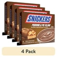 thumbnail image 1 of (4 pack) SNICKERS™ Milk Chocolate Pudding & Pie Filling, Fat-Free, 3.03 oz, Box, 1 of 12