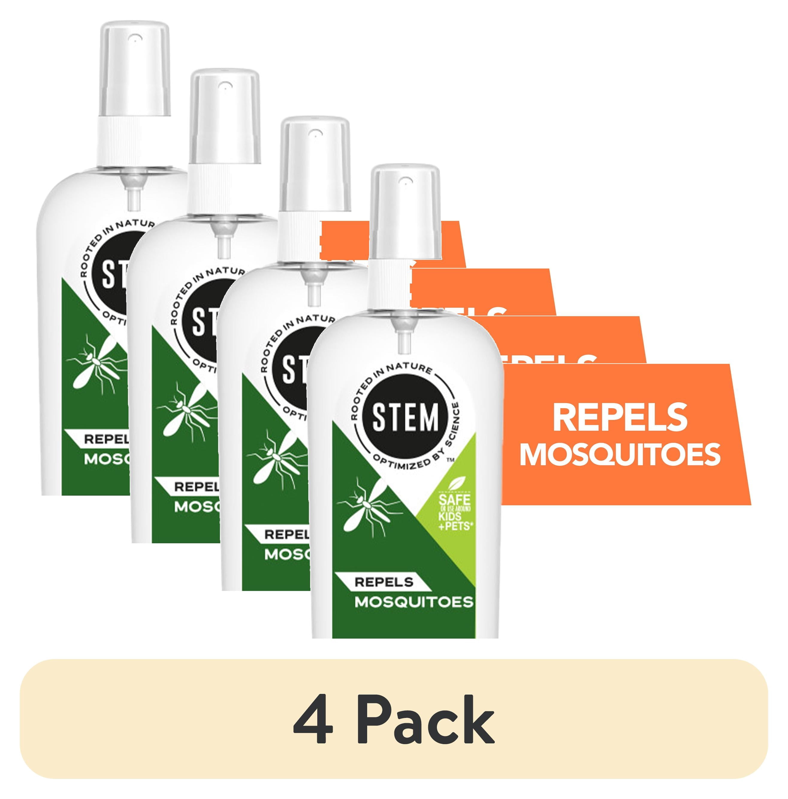 (4 pack) STEM Repels Mosquitoes, Mosquito Repellent with Botanical Active Ingredient Extracts, 2 oz