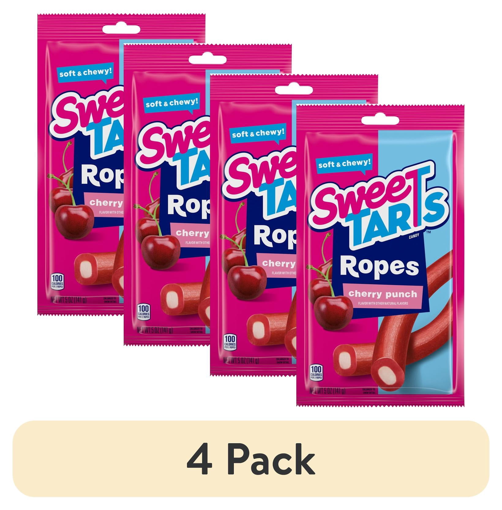 (4 pack) SWEETARTS Soft & Chewy Ropes 5 oz. Pack - Walmart.com