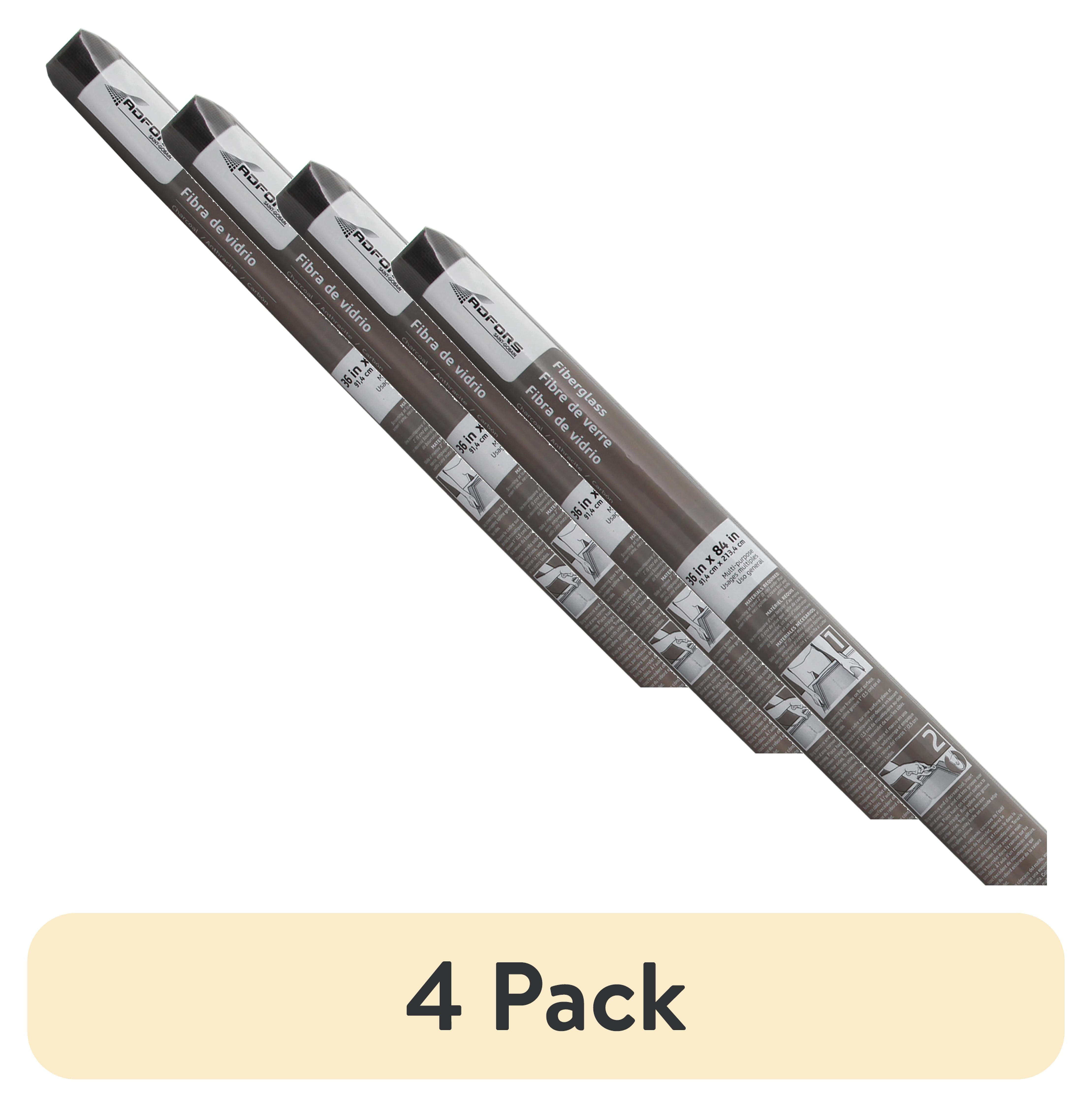 (4 pack) Saint Gobain ADFORS 36in x 84in Charcoal Fiberglass Screen