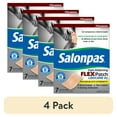 thumbnail image 1 of (4 pack) Salonpas Maximum Strength Flex Pain Relief Patch Lidocaine 4%, 8 Hours, Thin, Flexible, 7 Count, 1 of 11