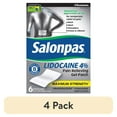thumbnail image 1 of (4 pack) Salonpas Lidocaine Pain Relieving Maximim Strength Gel-Patch, 6 Ea, 1 of 10