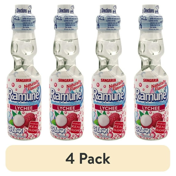 (4 pack) Sangaria Ramun, Premium Carbonated Soft Drink