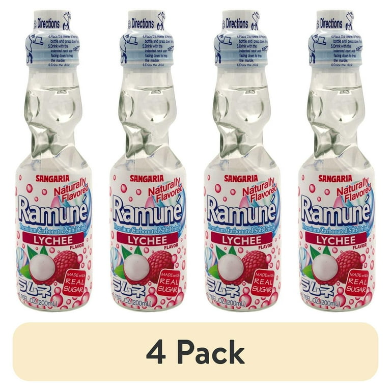 4 pack) Sangaria Ramuné, Premium Carbonated Soft Drink - Walmart.com