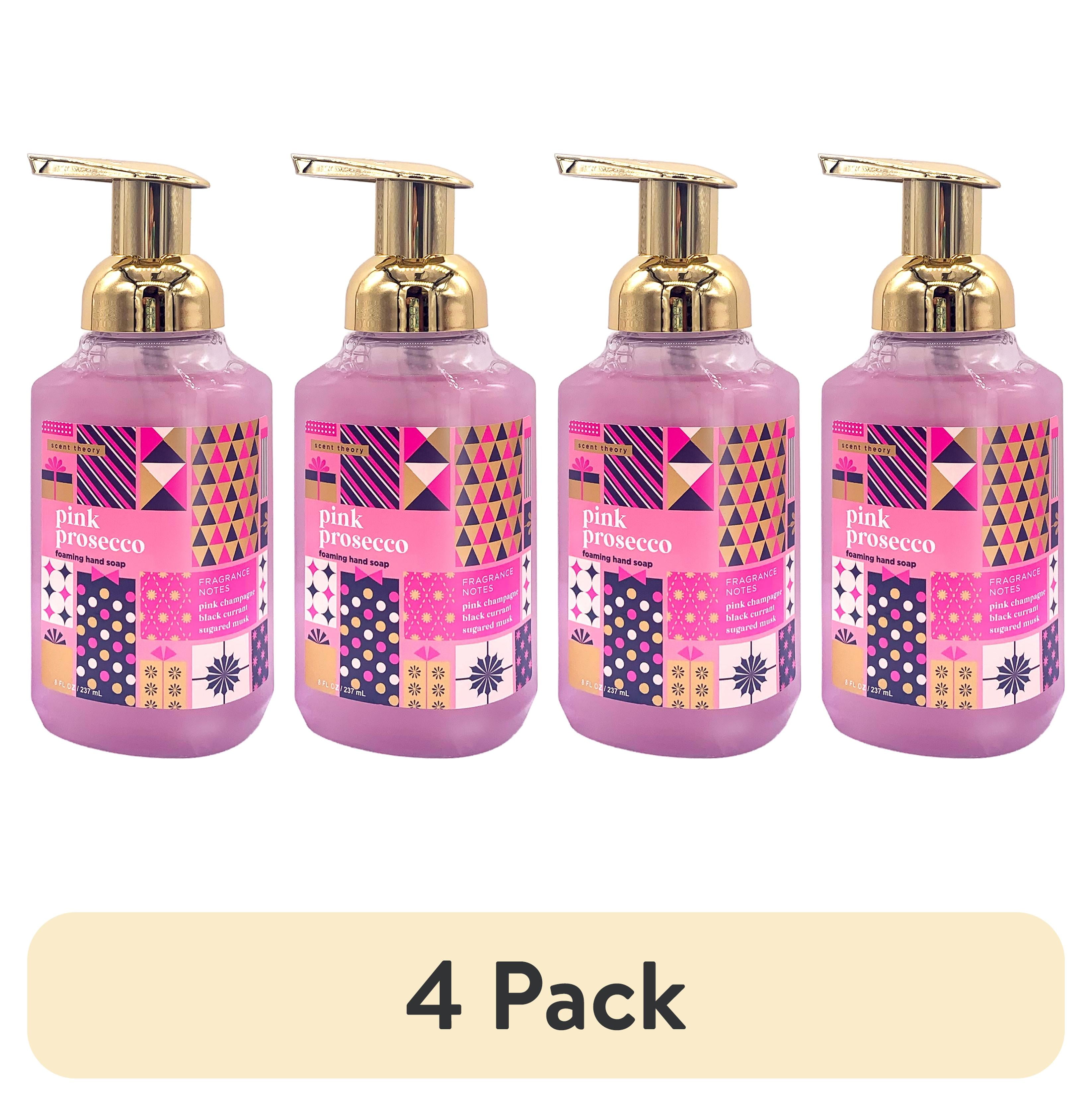 (4 pack) Scent Theory Holiday Foaming Hand Soap, Pink Prosecco, 8 fl oz
