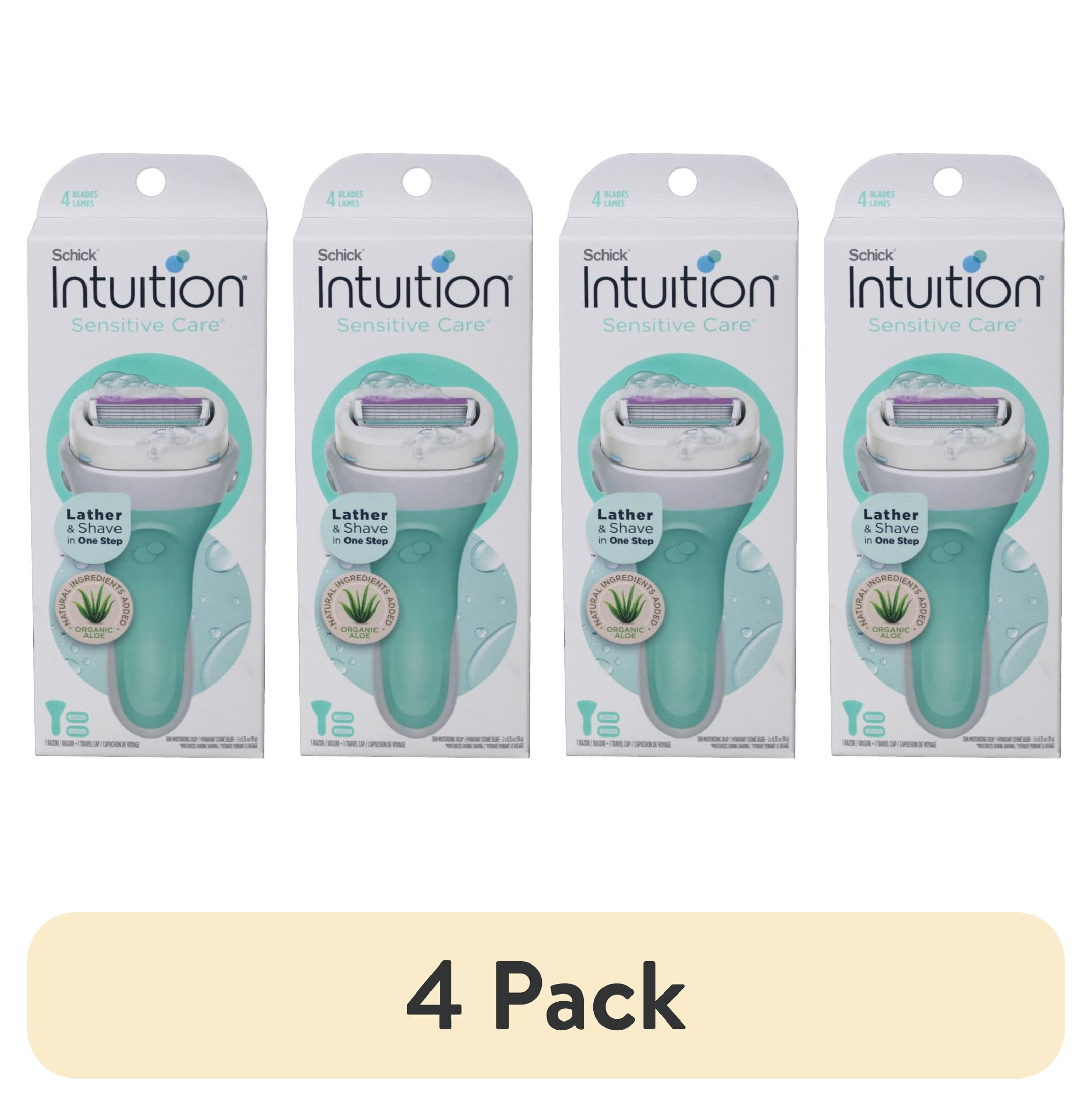 (4 pack) Schick Intuition Sensitive Care Women's Razor | Womens Razors ...
