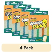 4 pack Scrub Daddy Sponge Daddy Non-Scratch Sponges, 4 Count