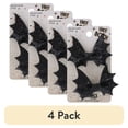 thumbnail image 1 of (4 pack) Scunci Hey Boo Halloween Bat Salon Clips, 2-Pack, Glitter Black Hair Accessories, 1 of 3