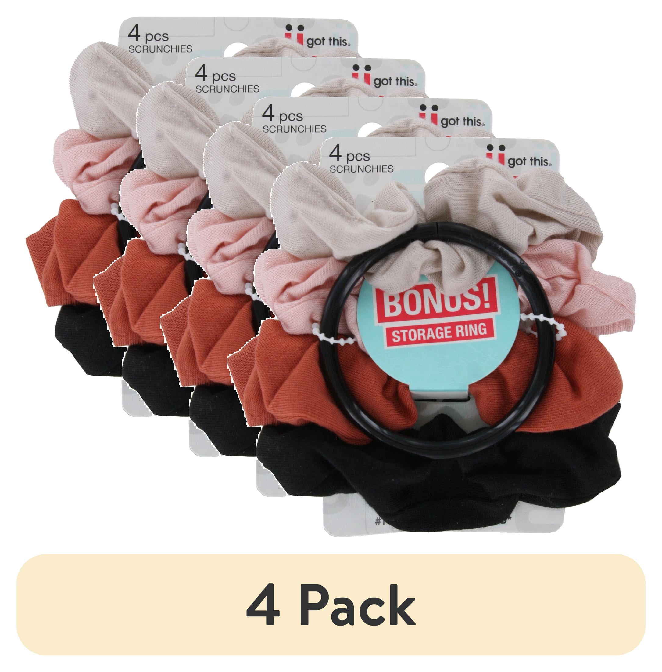 Hair Scrunchie Tie Neutral Color Assorted Bundle Set of 75 The Neutral Pack main image 3