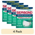 thumbnail interactive-video image 1 of (4 pack) Sea Bond Secure Denture Adhesive Seals, Fresh Mint Uppers, Zinc-Free, All-Day-Hold, Mess-Free, 30 Count, 1 of 9