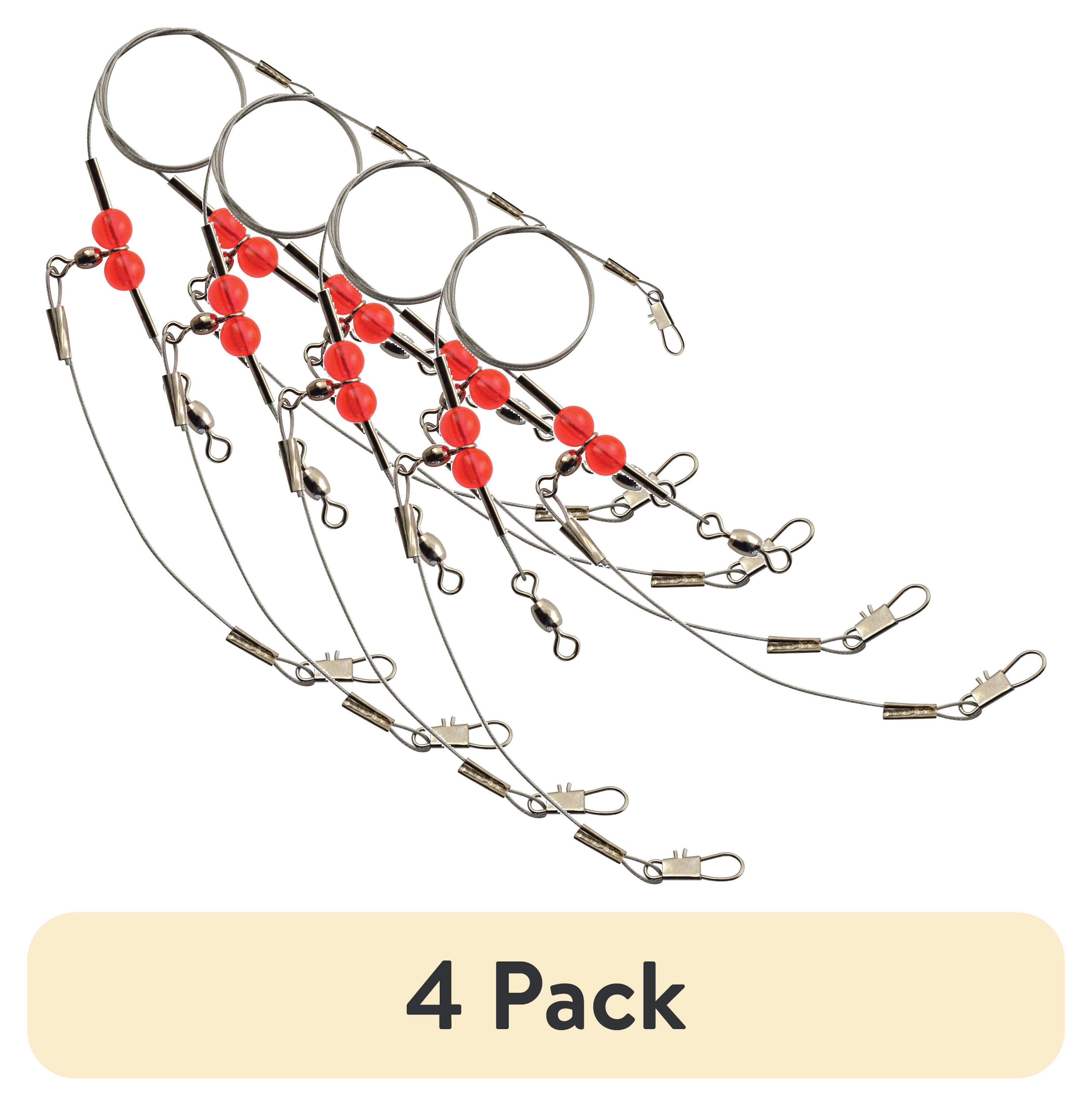 (4 pack) Sea Striker Double Drop Wire Coated 24 inch Bottom Rig