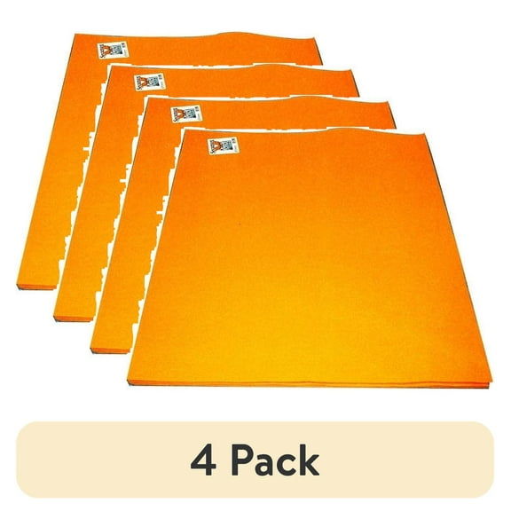 (4 pack) Secamax Orange Shammy Multipurpose Cleaning Cloth, Authentic Shammy made in Germany Size 27.5 x 20