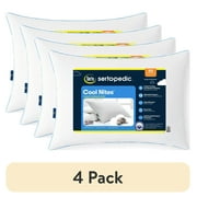 (8 pack) Sertapedic Cool Nites Queen Bed Pillow, by Serta