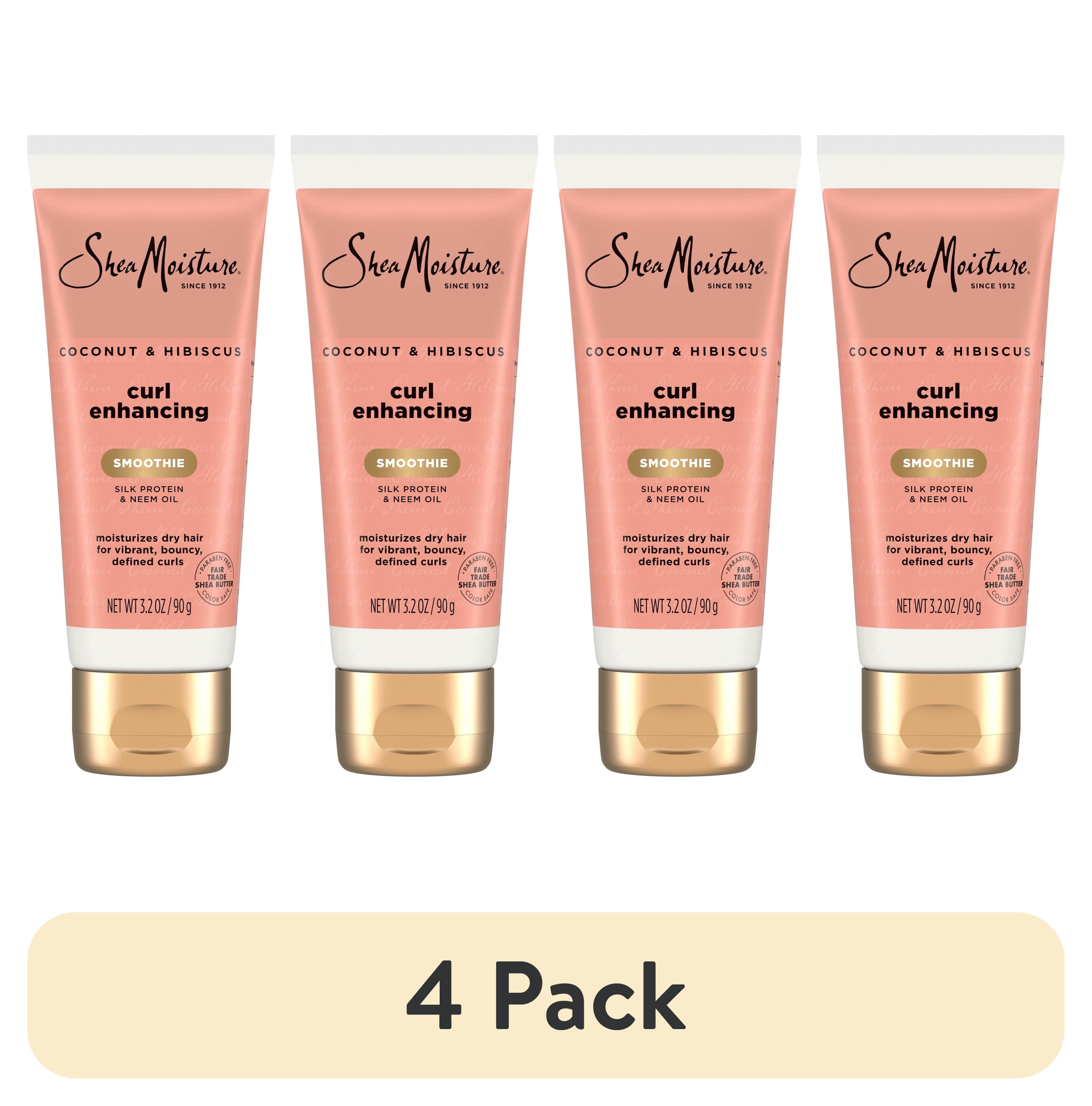 4 pack) SheaMoisture Coconut & Hibiscus Curl Enhancing For Thick