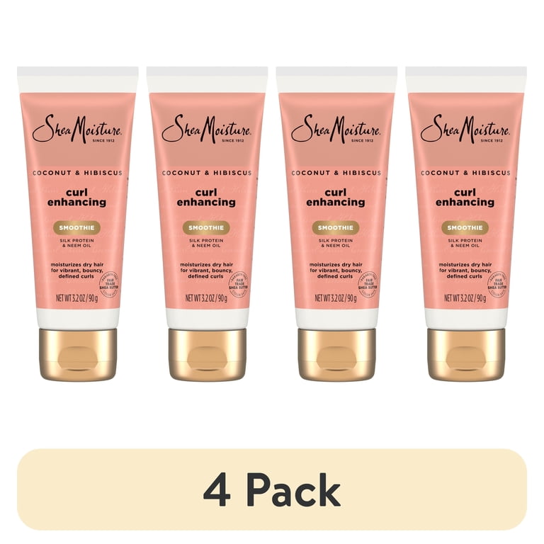 インヴェル ヒサミ　モイスチャークリーム 4 pack) SheaMoisture Coconut & Hibiscus Curl Enhancing For Thick