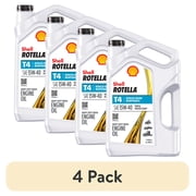 4 pack Shell Rotella T4 Triple Protection 15W-40 Diesel Engine Oil, 1 Gallon