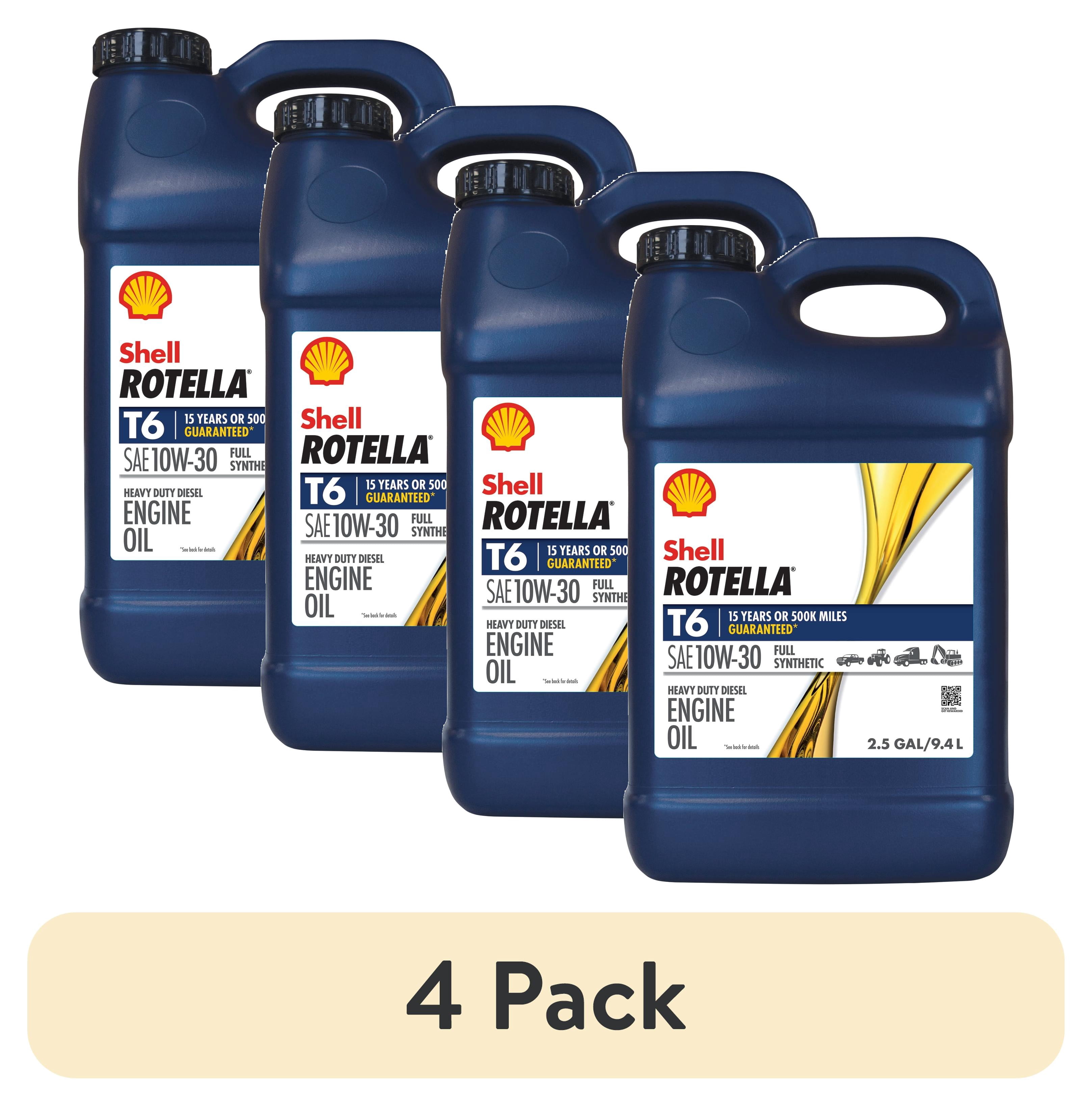 Shell Rotella Ty (4 pack) RotellaT610W30CK4_2*2.5ugl_A0II - Walmart.com