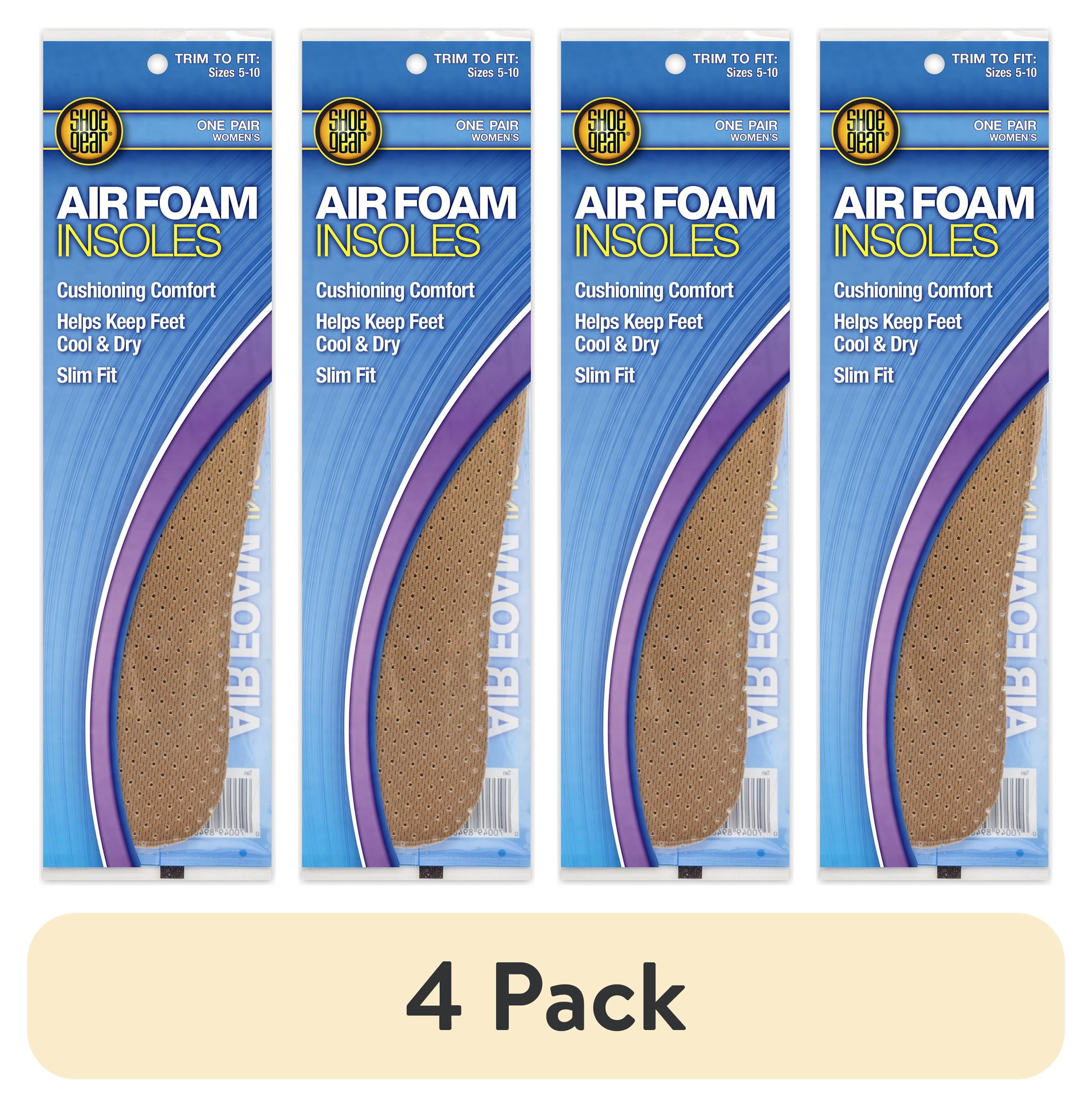(4 pack) Shoe Gear Air Foam Insole