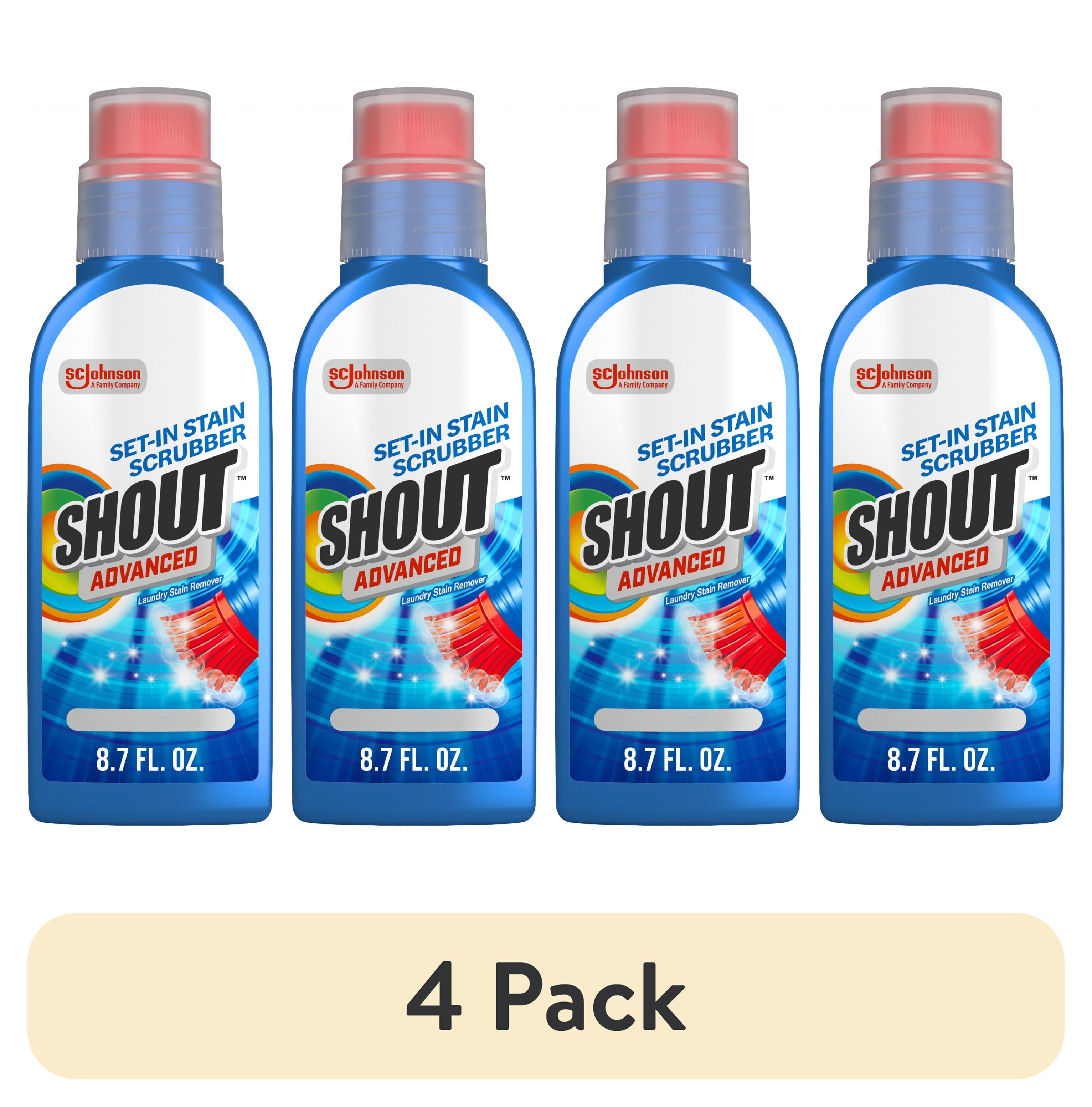(4 pack) Shout Advanced Ultra Concentrated Gel Brush, 8.7 fl Ounce