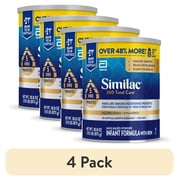 4 pack Similac 360 Total Care Baby Formula Powder, 30.8-oz Value Can