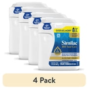 4 pack Similac 360 Total Care Baby Formula Powder, Has 5 HMO Prebiotics, 34-oz tub