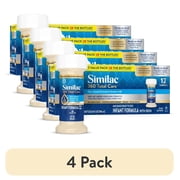 4 pack Similac 360 Total Care Ready-to-Feed Baby Formula, 2-fl-oz Bottle, Pack of 12